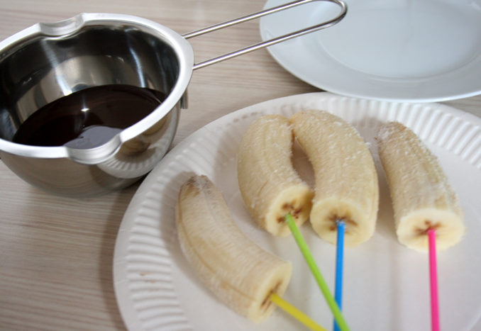 Bananen-Eis-Pops