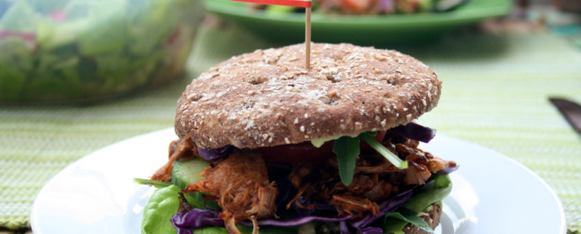 Vegane Pulled-Pork-Burger