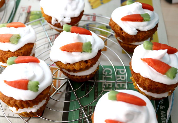 vegane Karotten-Cupcakes