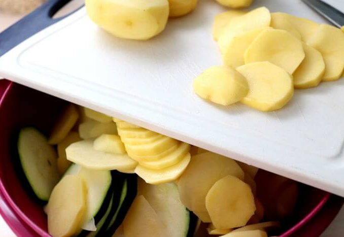 veganer Zucchini-Kartoffel-Auflauf